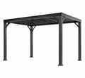 Pérgola de aluminio gris antracita 300x400 cm